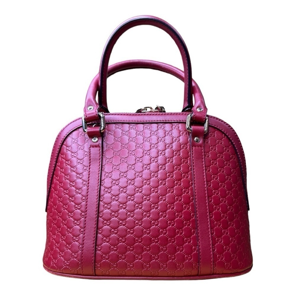 Gucci Mini Dome Microguccissima GG Leather Crossbody Top Handle Bag NO strap